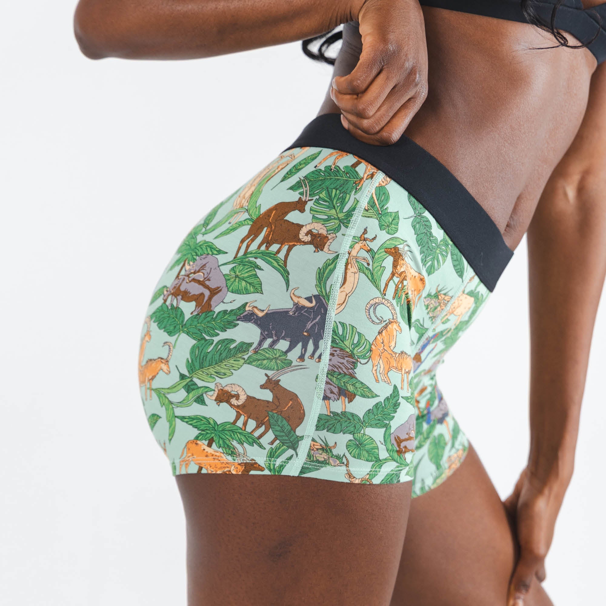Shinesty The Hornography naughty tropical animals women's boxers – funny novelty underwear
