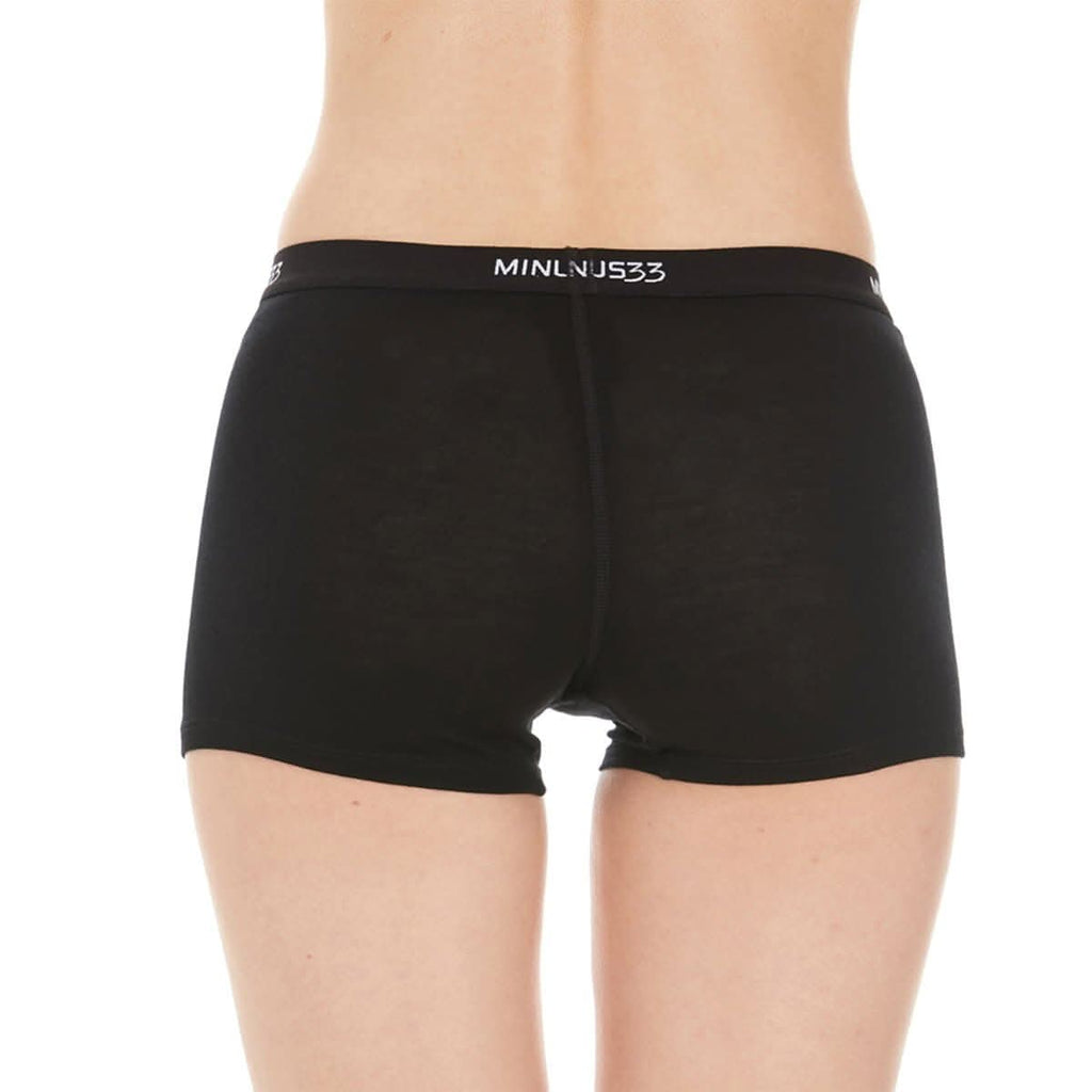 Minus33 Woolverino women's microweight merino wool boyshorts – anti-odor breathable underwear
