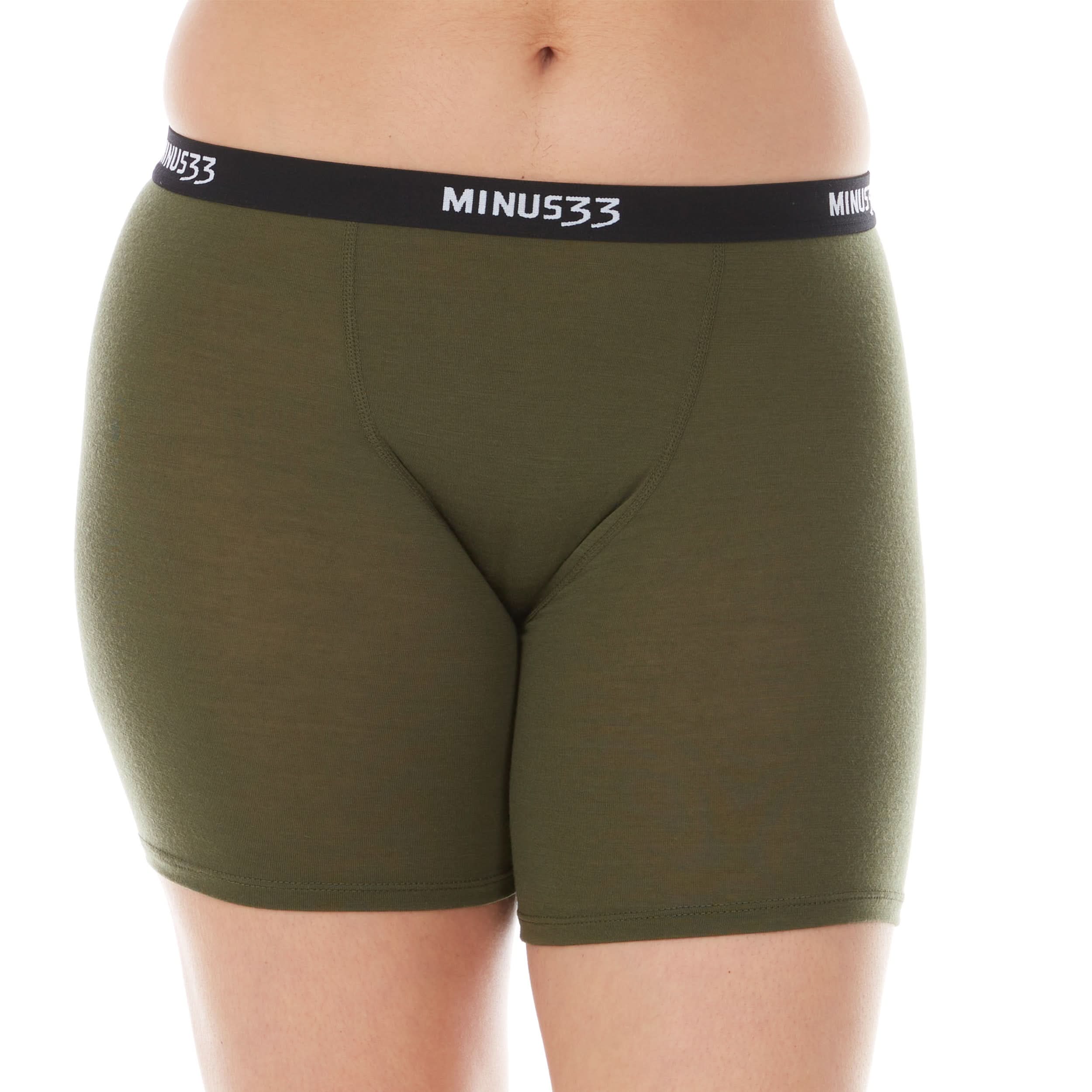 Minus33 Woolverino women's microweight merino wool boxer briefs – moisture-wicking underwear