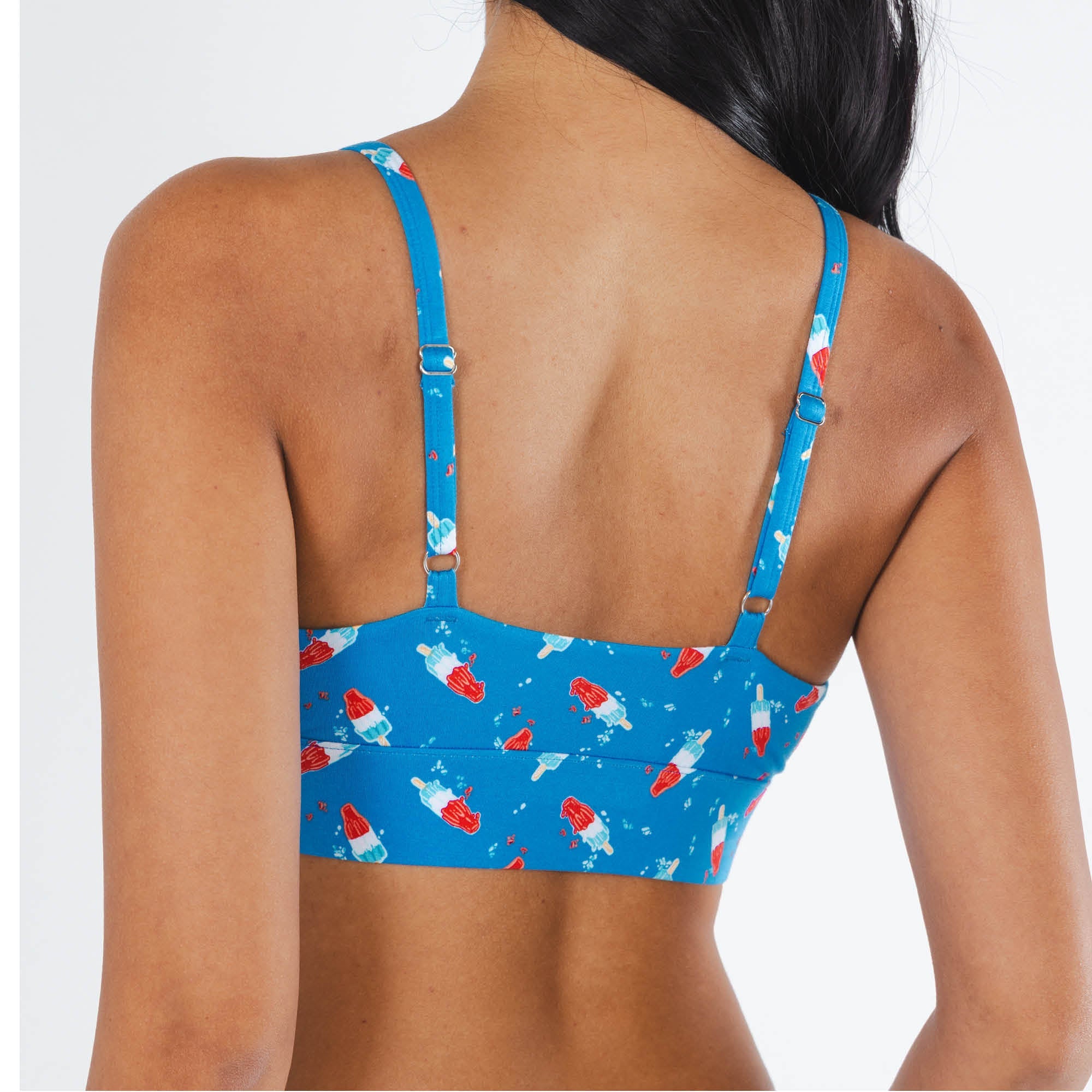 Shinesty The Popsicle Stick USA popsicle Boob Hammock scoop bralette – patriotic summer