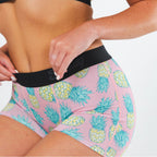 Shinesty The Fineapples pineapple women's boxers – funny tropical novelty lounge underwear