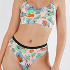 Shinesty The Motel Hotel Palm Springs tropical cheeky underwear – retro novelty underwear