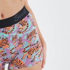 Shinesty The Go Get Em abstract tigers women's boxers – bold animal print novelty underwear