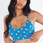 Shinesty The Popsicle Stick USA popsicle Boob Hammock scoop bralette – patriotic summer