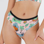 Shinesty The Motel Hotel Palm Springs tropical cheeky underwear – retro novelty underwear