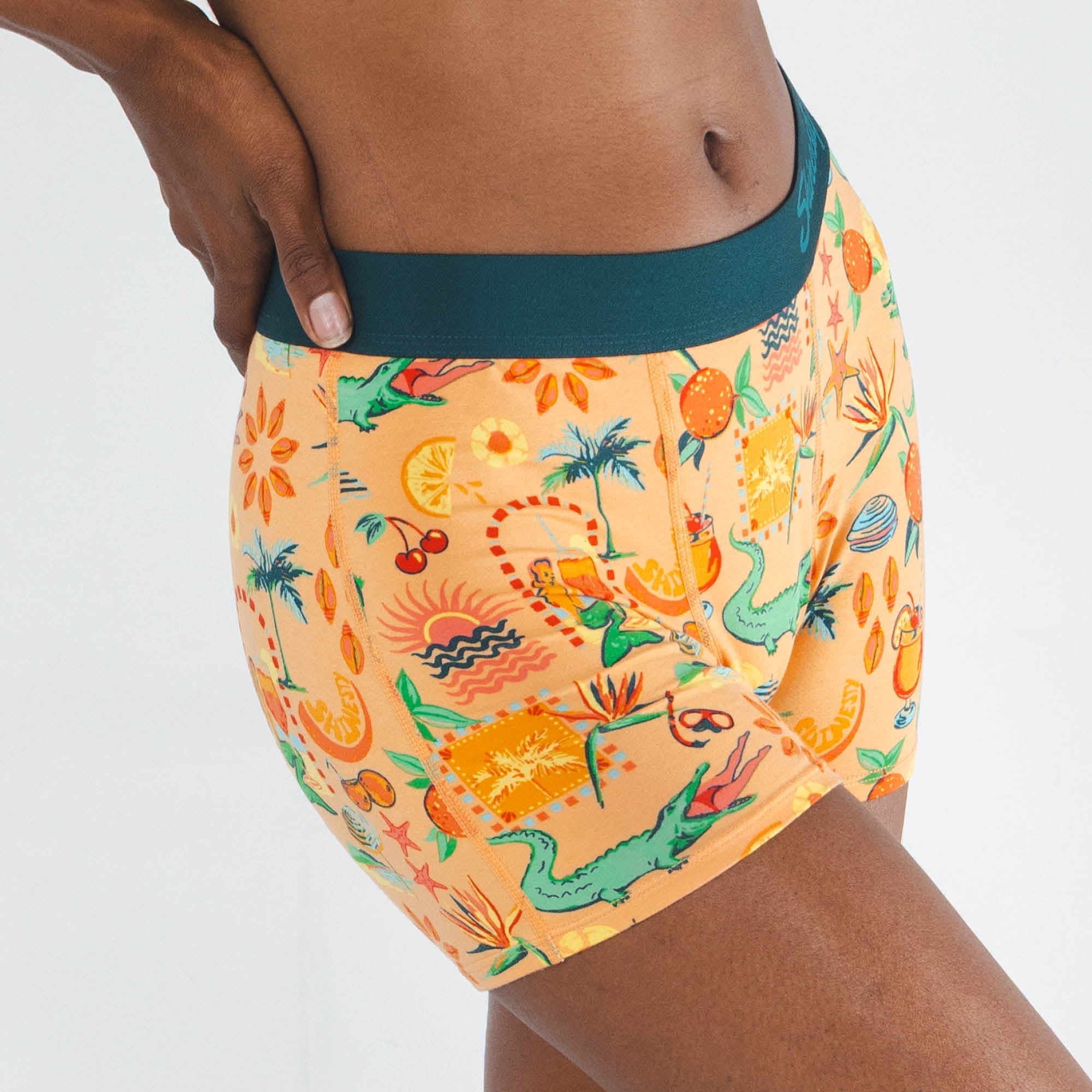 Shinesty The Sunshine State creamsicle summer women's boxers – summer novelty lounge underwear