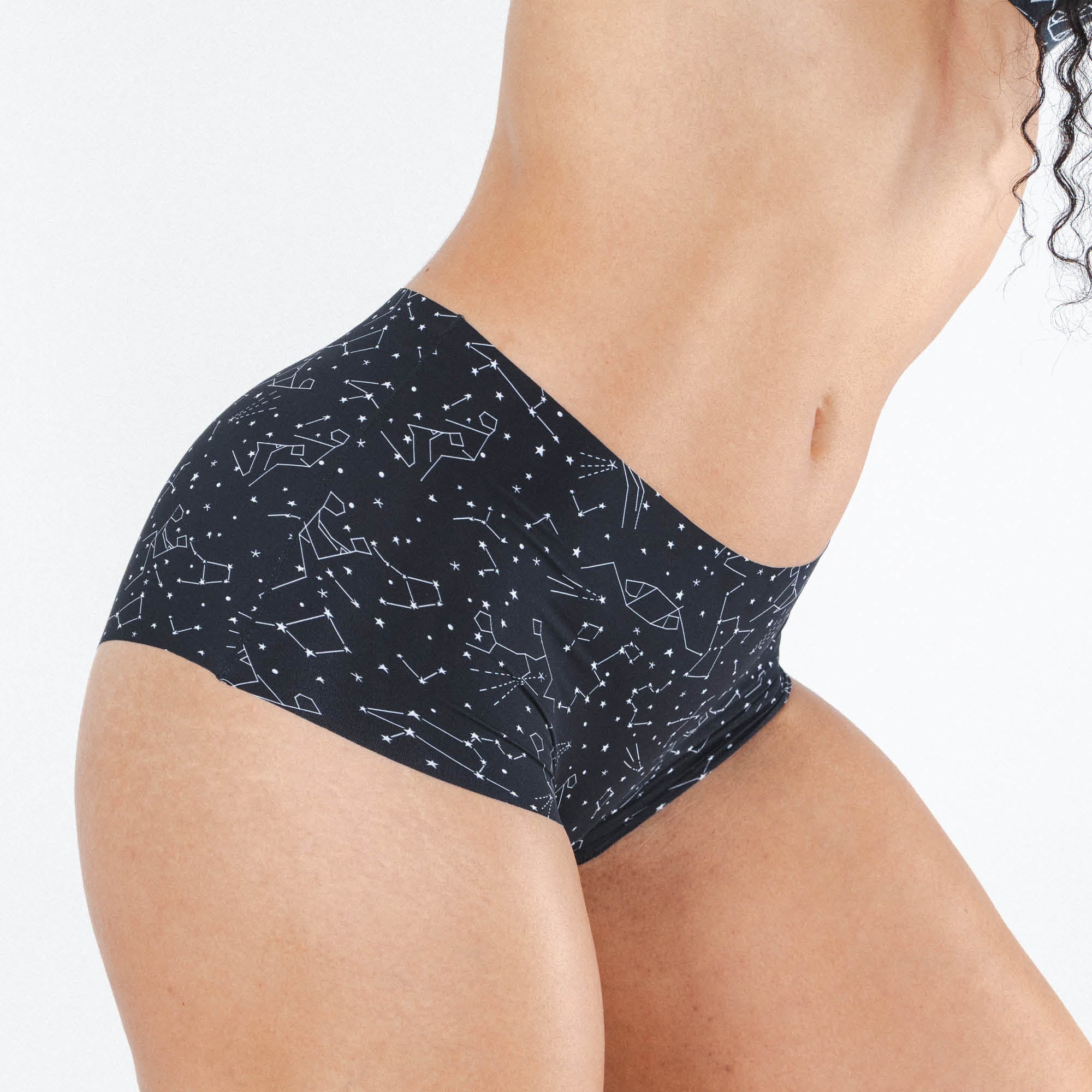 Shinesty The Big Bang glow-in-the-dark constellation seamless boyshort – novelty underwear