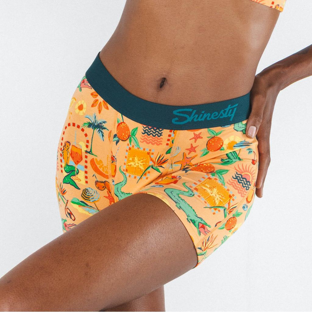 Shinesty The Sunshine State creamsicle summer women's boxers – summer novelty lounge underwear