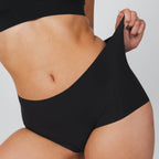 Shinesty The Threat Level Midnight solid black seamless boyshort – classic everyday underwear