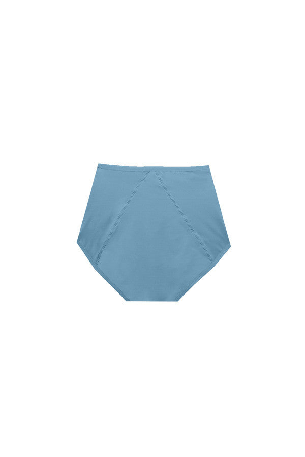 Dear Kate Nellie Brief Full in Dusty Teal, back flat lay on a white background.