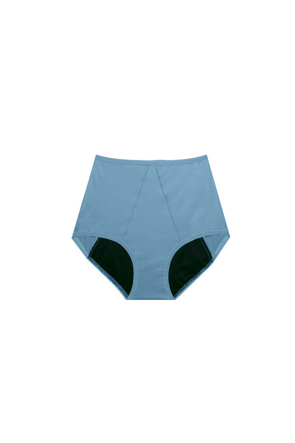 Dear Kate Nellie Brief Full in Dusty Teal, front flat lay on a white background.