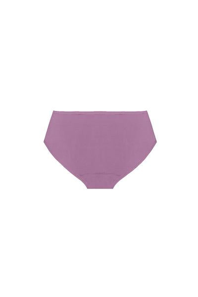 Dear Kate Nellie Hipster Mini in Ruby Red, back view flat lay on a white background.