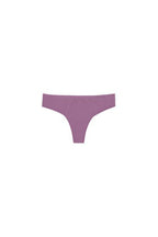 Dear Kate Nellie Thong in Ruby Red, front view flat lay on a white background.