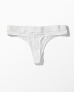 YYCG women's ribbed thong in black white gray – soft rayon minimal coverage underwear