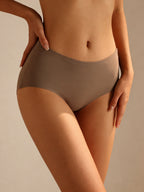 Forest Summer Cloud Comfort Breathable Hipster Panty, front view on a white background.