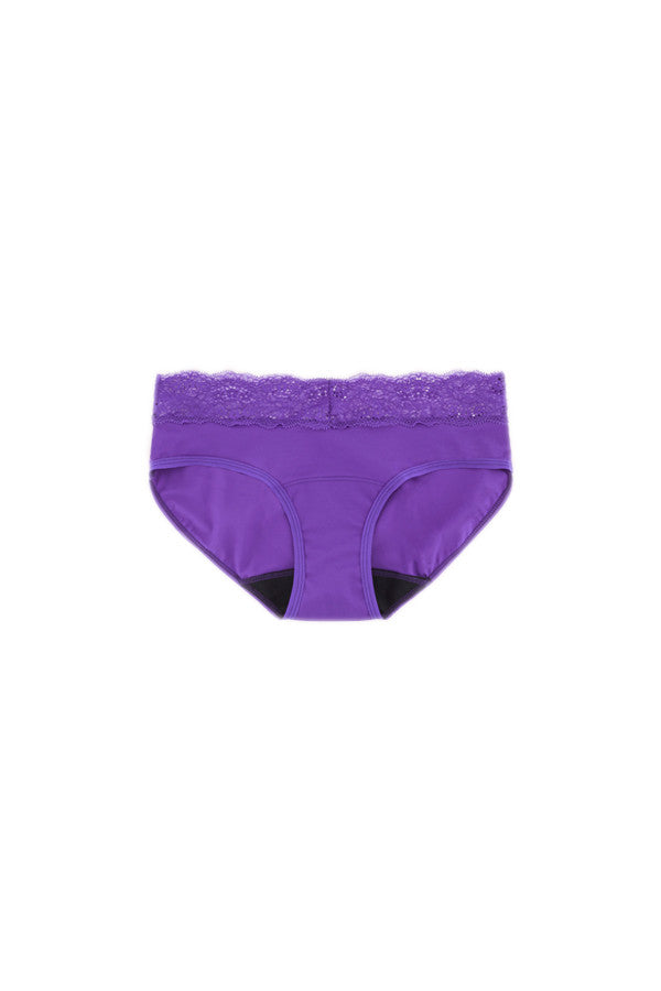Dear Kate Ada Hipster Mini in Purple, front view flat lay on a white background.