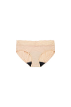 Dear Kate Ada Hipster Mini in Beige, alternate front view flat lay on a white background.