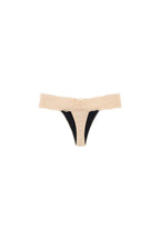 Dear Kate Ada Thong in Beige, alternate back view on a white background.