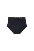 Dear Kate Ada Brief Full in Black, alternate back view flat lay on a white background.