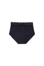 Dear Kate Ada Brief Mini in Black, alternate back view flat lay on a white background.
