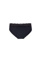 Dear Kate Ada Hipster Mini in Black, alternate back view flat lay on a white background.