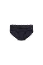 Dear Kate Ada Hipster Mini in Black, alternate front view flat lay on a white background.