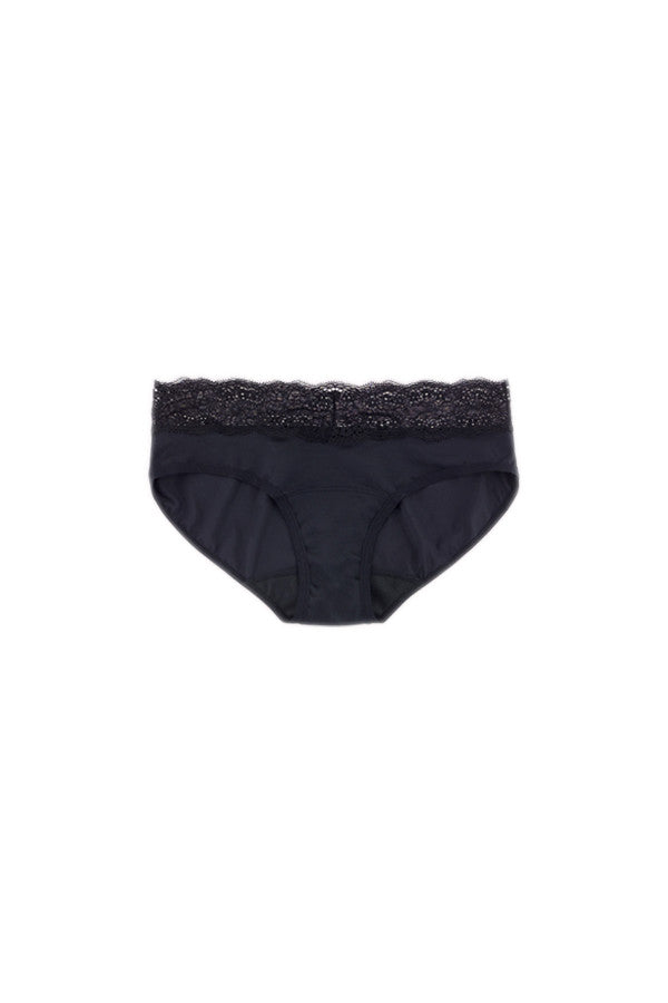 Dear Kate Ada Hipster Mini in Black, alternate front view flat lay on a white background.