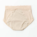 Dear Kate Ada Brief Mini in Beige, back view flat lay on a white background.