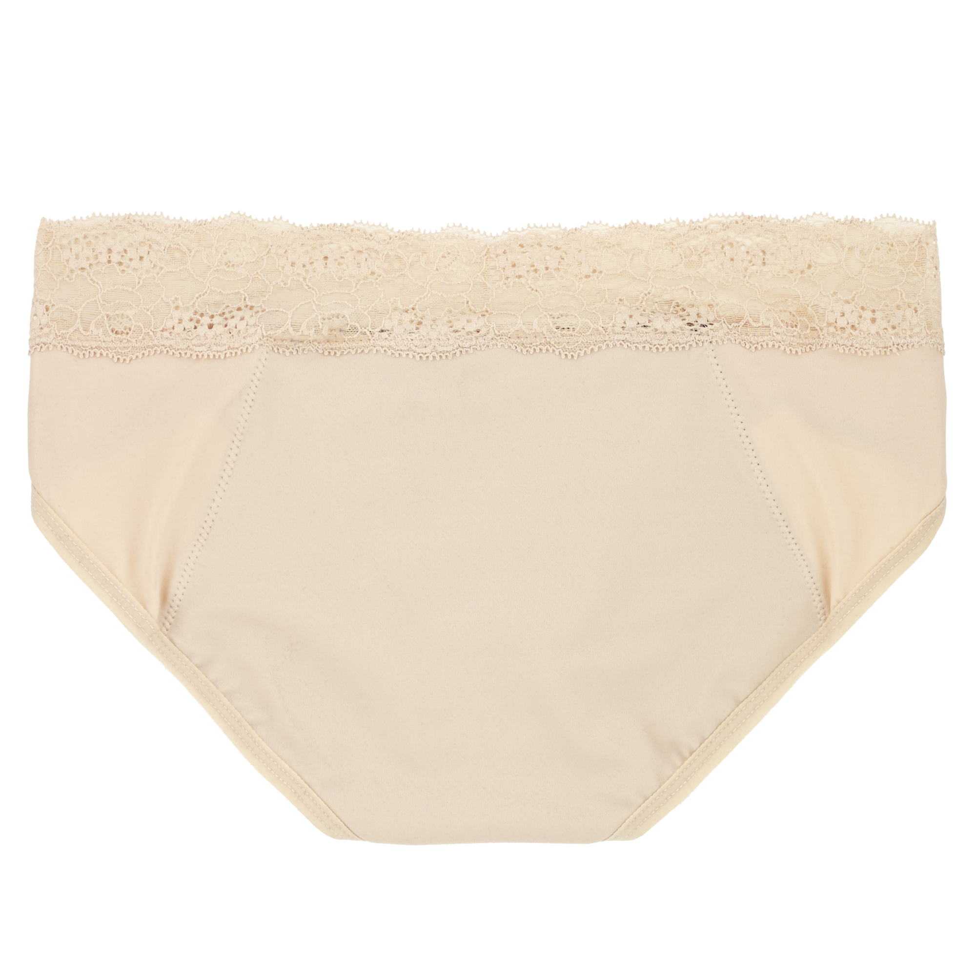 Dear Kate Ada Hipster Full in Beige, flat lay back view on a white background.