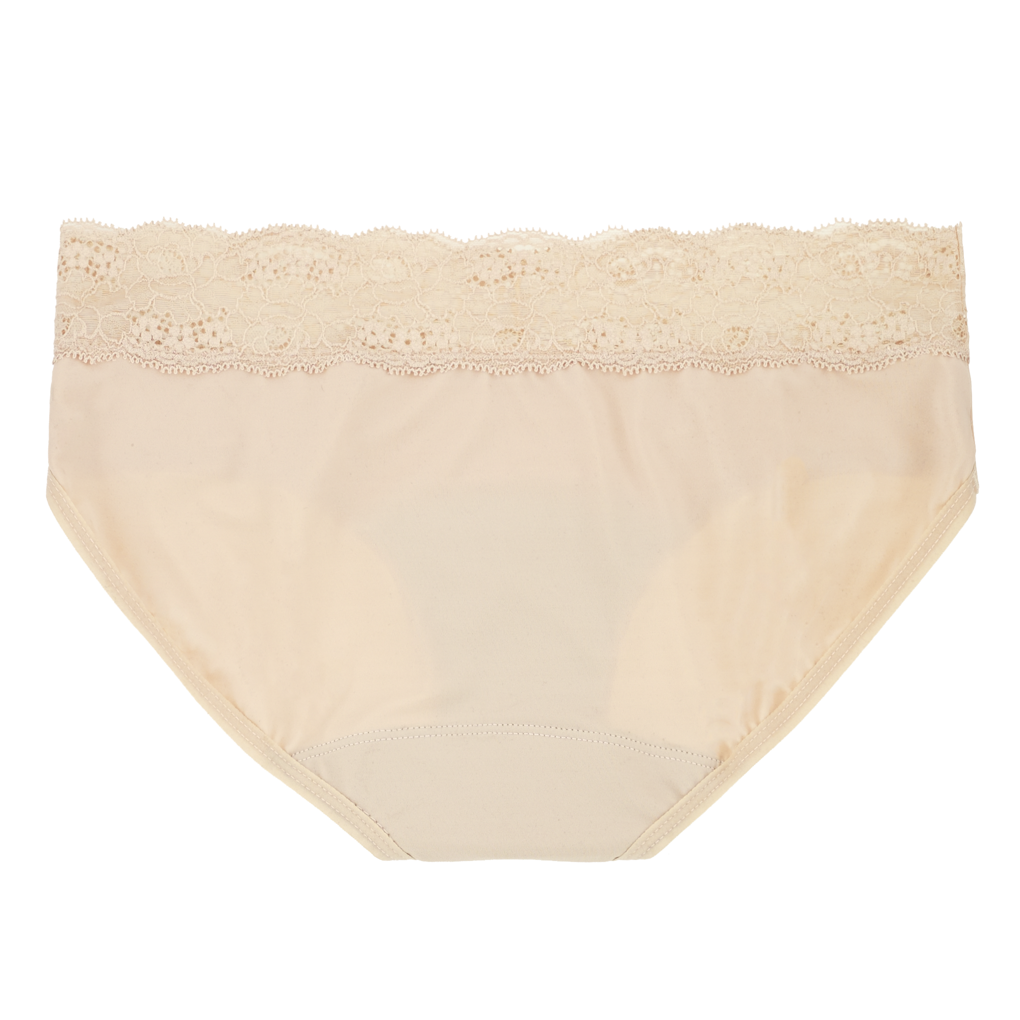 Dear Kate Ada Hipster Mini in Beige, back view flat lay on a white background.