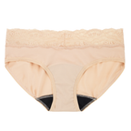 Dear Kate Ada Hipster Mini in Beige, front view flat lay on a white background.