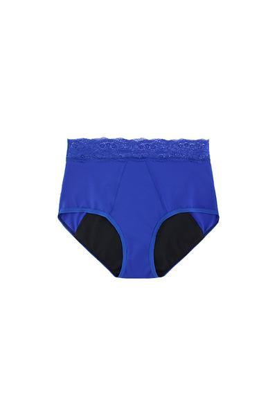 Dear Kate Ada Brief Mini in Electric Blue, all-colors product view on a white background.