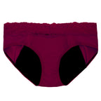 Dear Kate Ada Hipster Full in Ruby Red, front view on a white background.