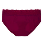 Dear Kate Ada Hipster Mini in Ruby Red, back view on a white background.
