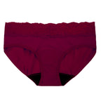 Dear Kate Ada Hipster Mini in Ruby Red, front view on a white background.