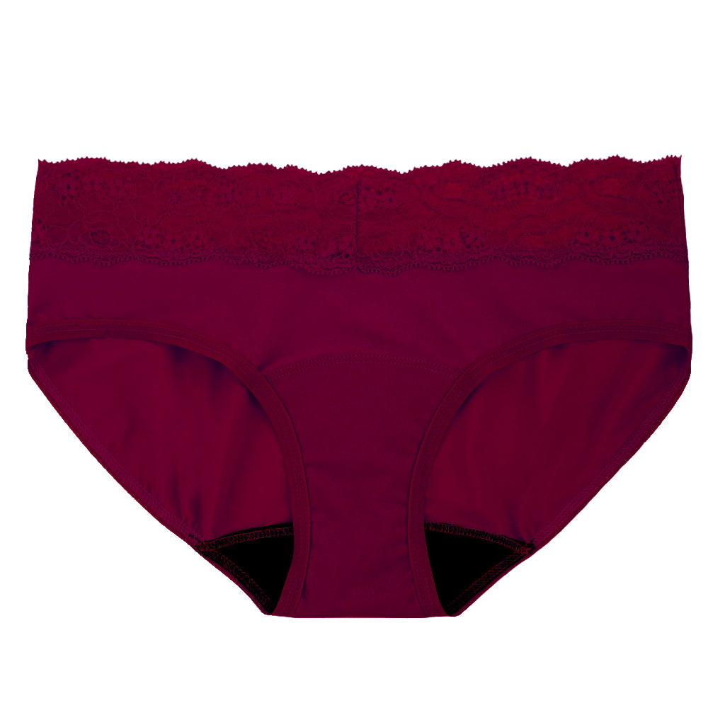 Dear Kate Ada Hipster Mini in Ruby Red, front view on a white background.