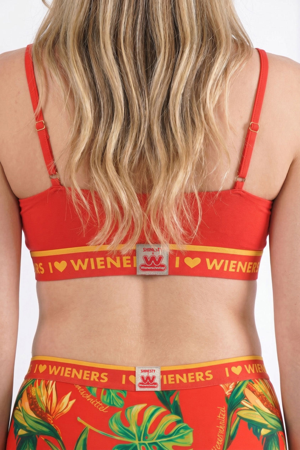 Shinesty The Red Hot Dog x Wienerschnitzel Boob Hammock bralette – funny novelty bralette
