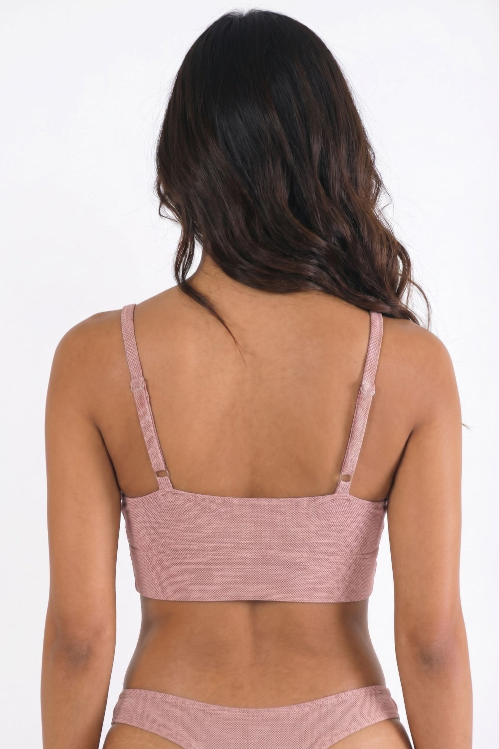 Shinesty The Bell Pep red chambray Boob Hammock scoop bralette – earthy red tonal bralette