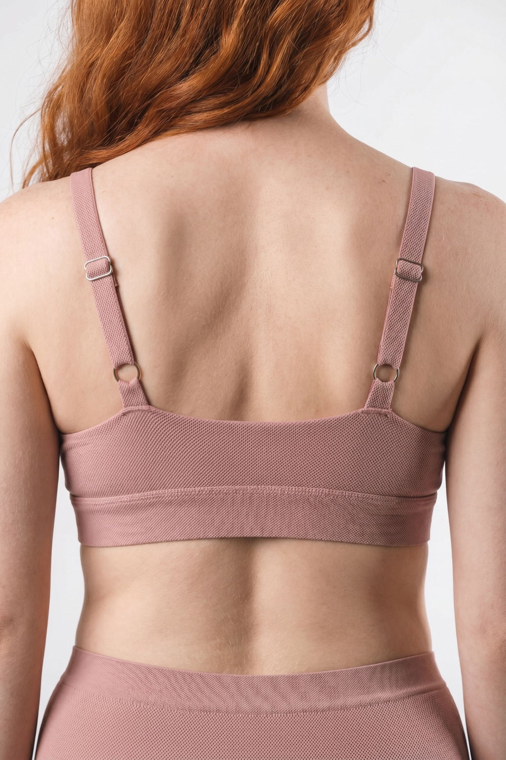 Shinesty The Bell Pep red chambray Boob Hammock plunge bralette – earthy red tonal bralette