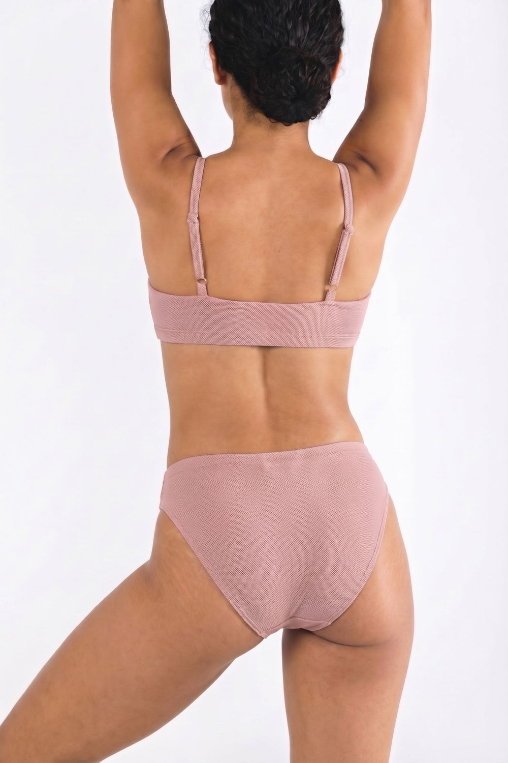 Shinesty The Bell Pep red chambray modal bikini underwear – earthy red tonal novelty