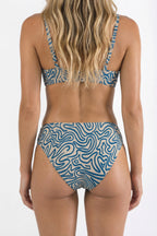 Shinesty The Rio Grande abstract navy line modal bikini underwear – modern art novelty
