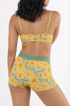 Shinesty The June Bug sunflower women's boxers – funny floral novelty lounge underwear
