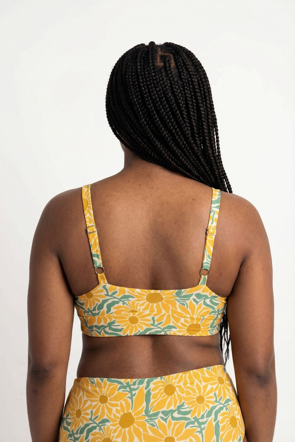 Shinesty The June Bug sunflower Boob Hammock plunge bralette – summer floral novelty bralette