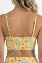 Shinesty The June Bug sunflower Boob Hammock scoop bralette – floral summer novelty bralette
