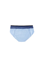 Dear Kate Billie Hipster Full in Blue (solid), back view on a white background.