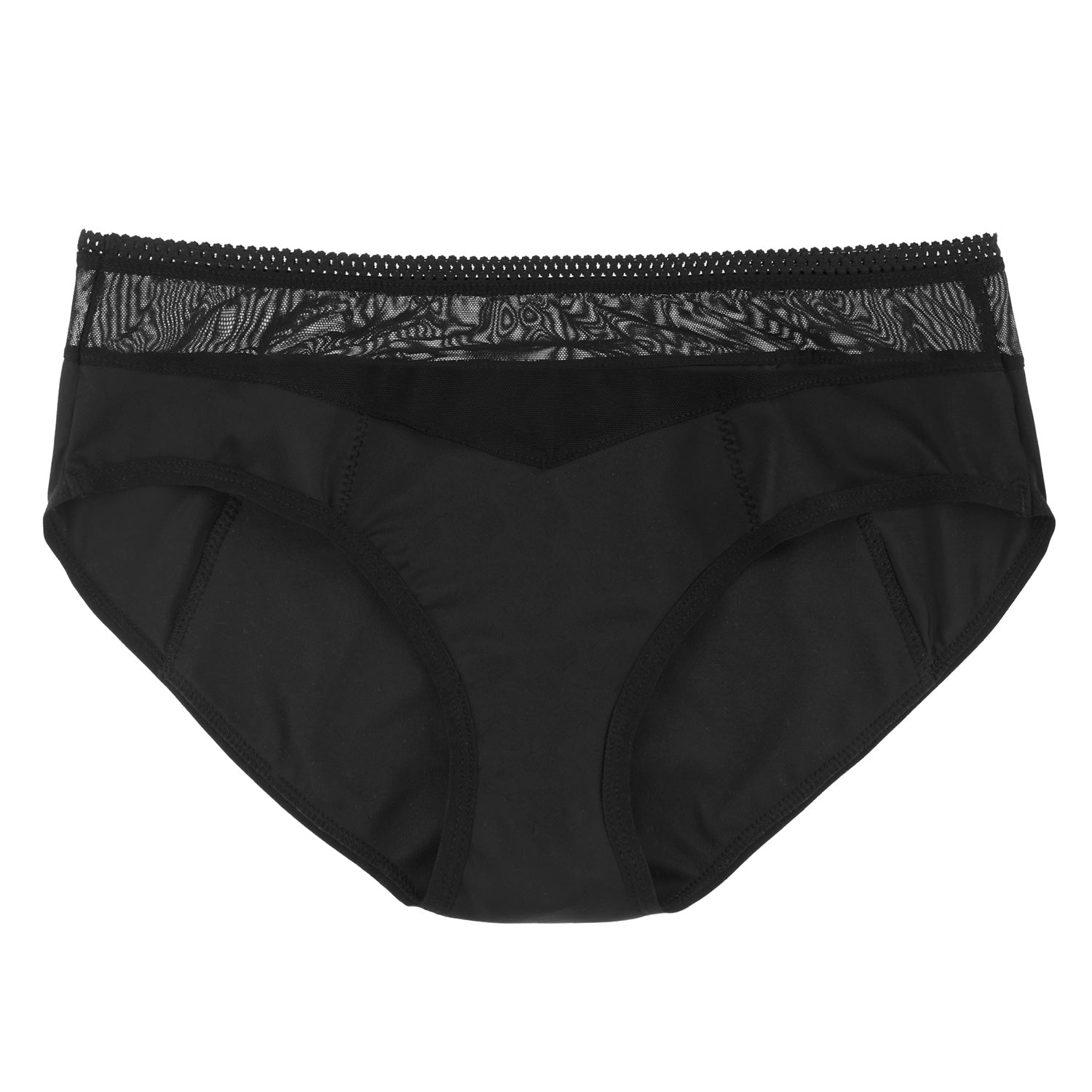 Dear Kate Billie Hipster Full in Black, front view flat lay on a white background.