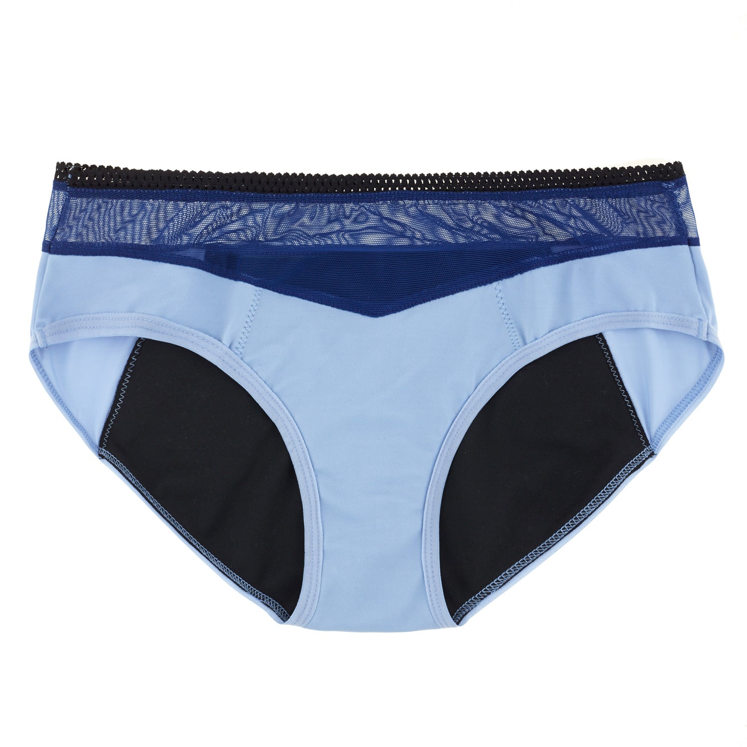 Dear Kate Billie Hipster Full in Blue Star, front view flat lay on a white background.