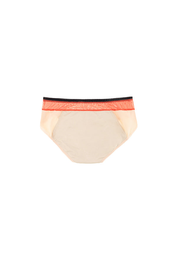 Dear Kate Billie Hipster Full in Orange, back view on a white background.