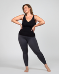 The Only Bra Shaping Cami in Black, front view on a white background.