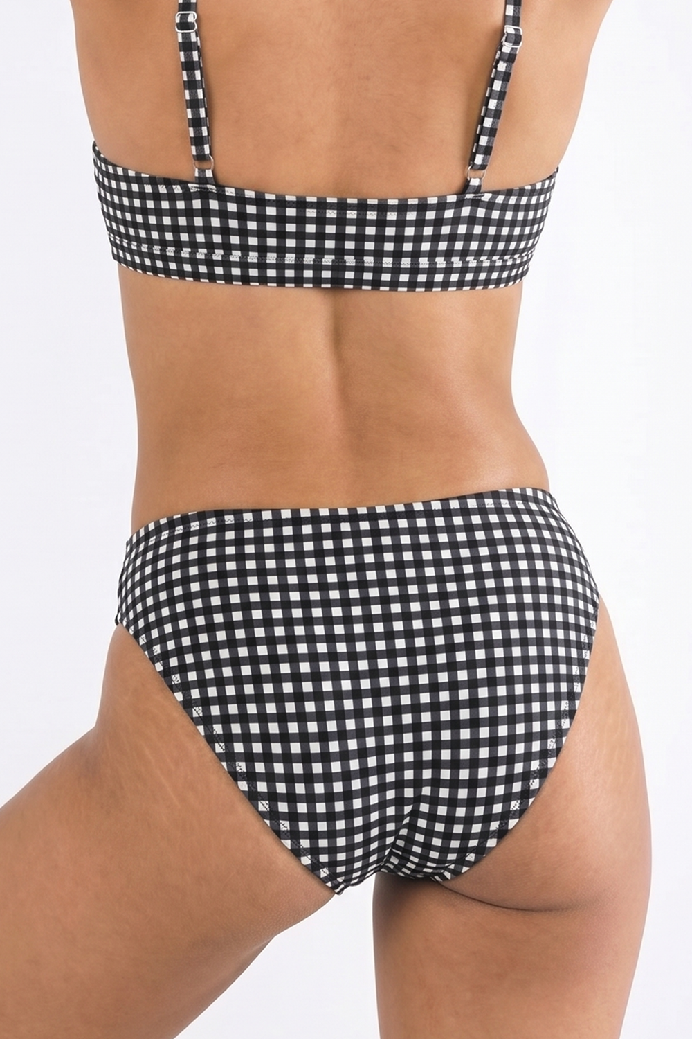 Shinesty The Blackberry Bramble Window Pane Modal Bikini Underwear – women's window pane plaid print modal bikini underwear
